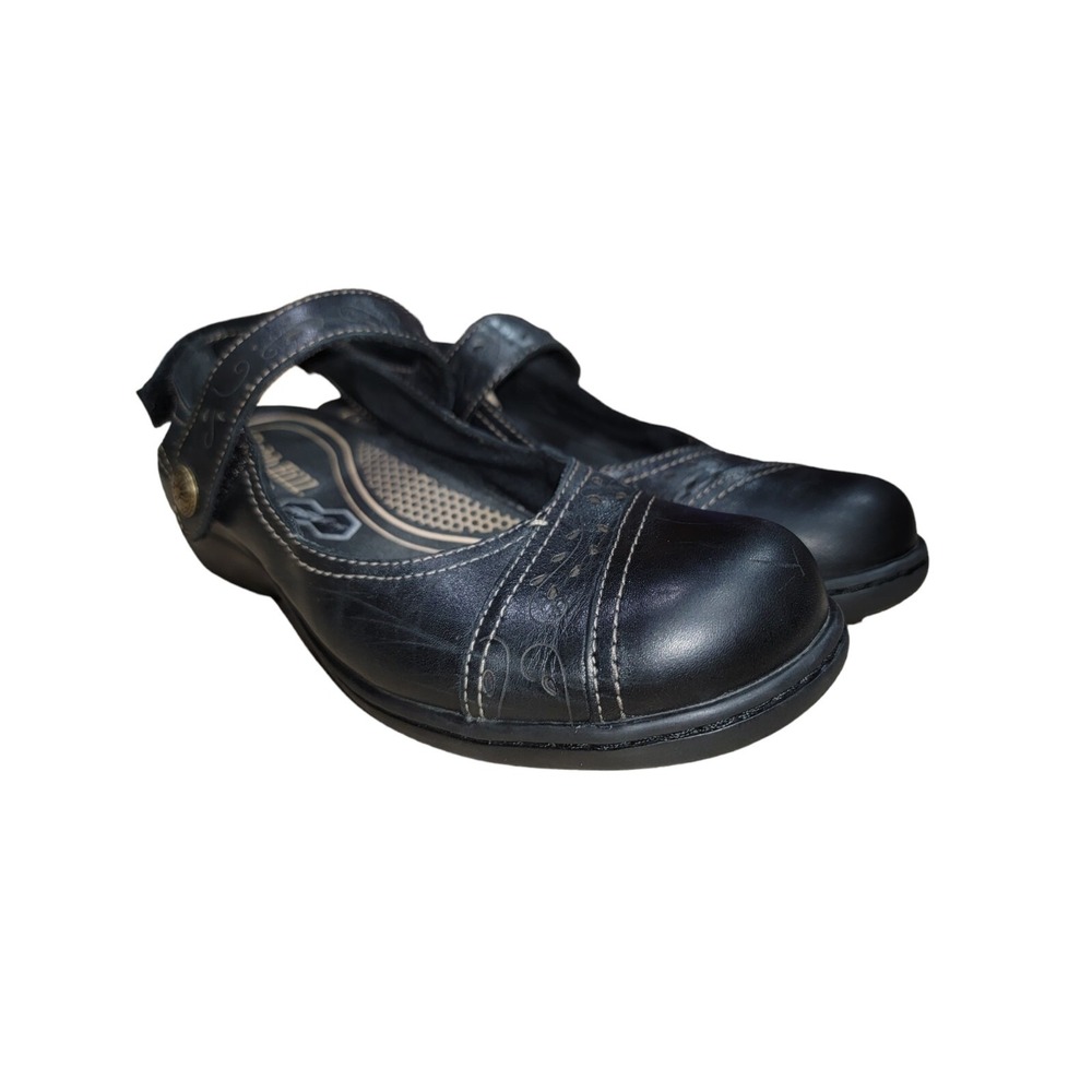 Cobb Hill Womens by New Balance Black Leather Mary Jane Revlite Cutout Size 7 M